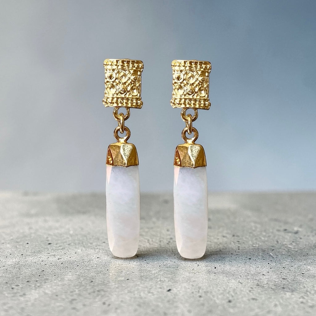 Aros luna oro