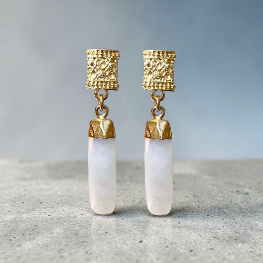 Aros luna oro