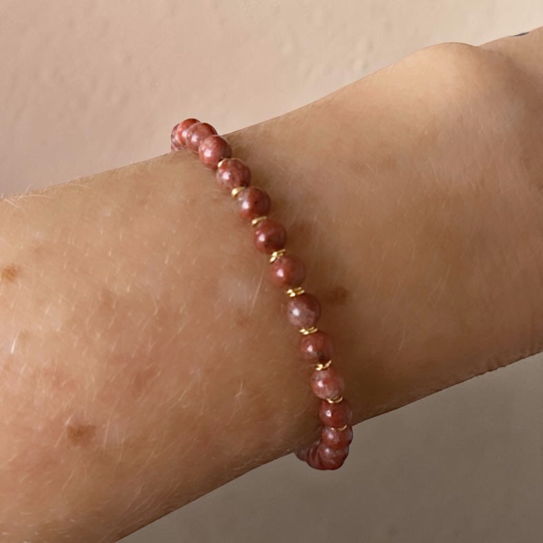 Pulsera jaspe oro