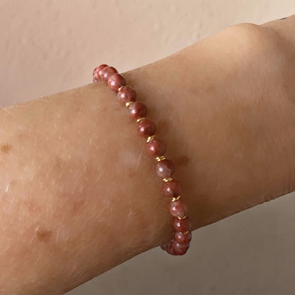 Pulsera jaspe oro