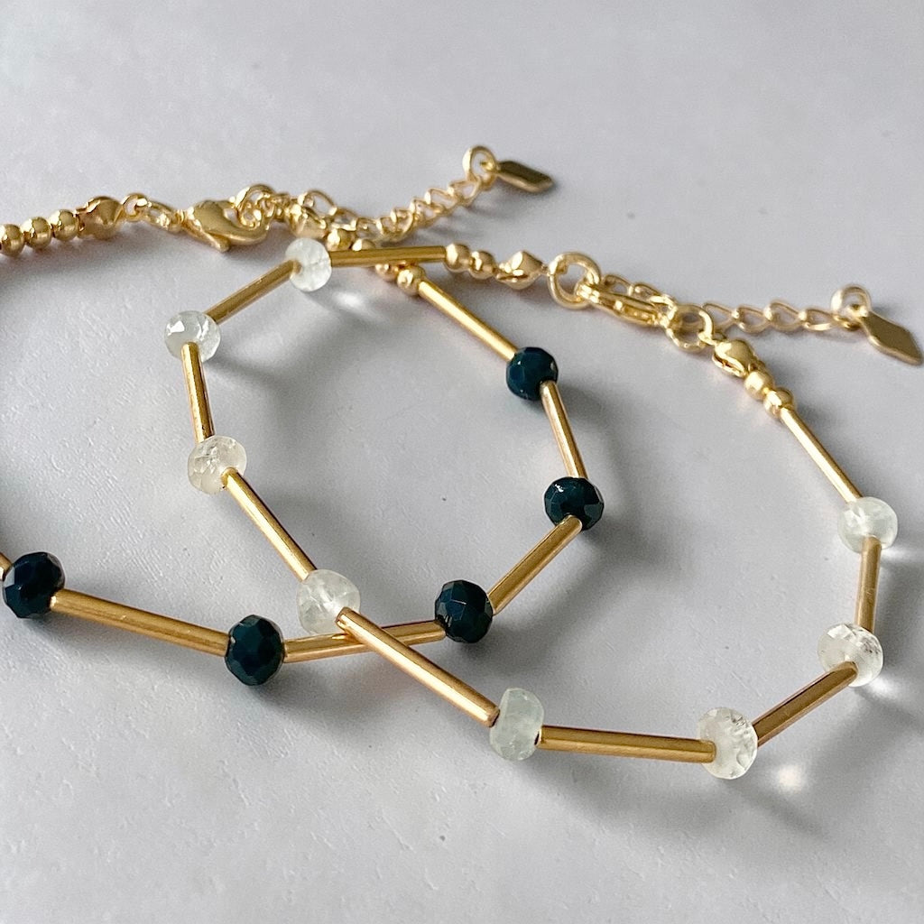 Pulsera barritas oro