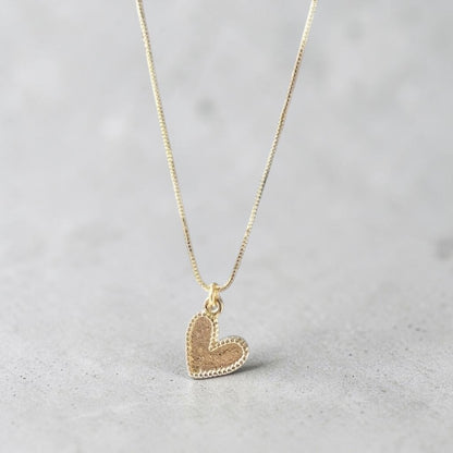 Collar corazón oro