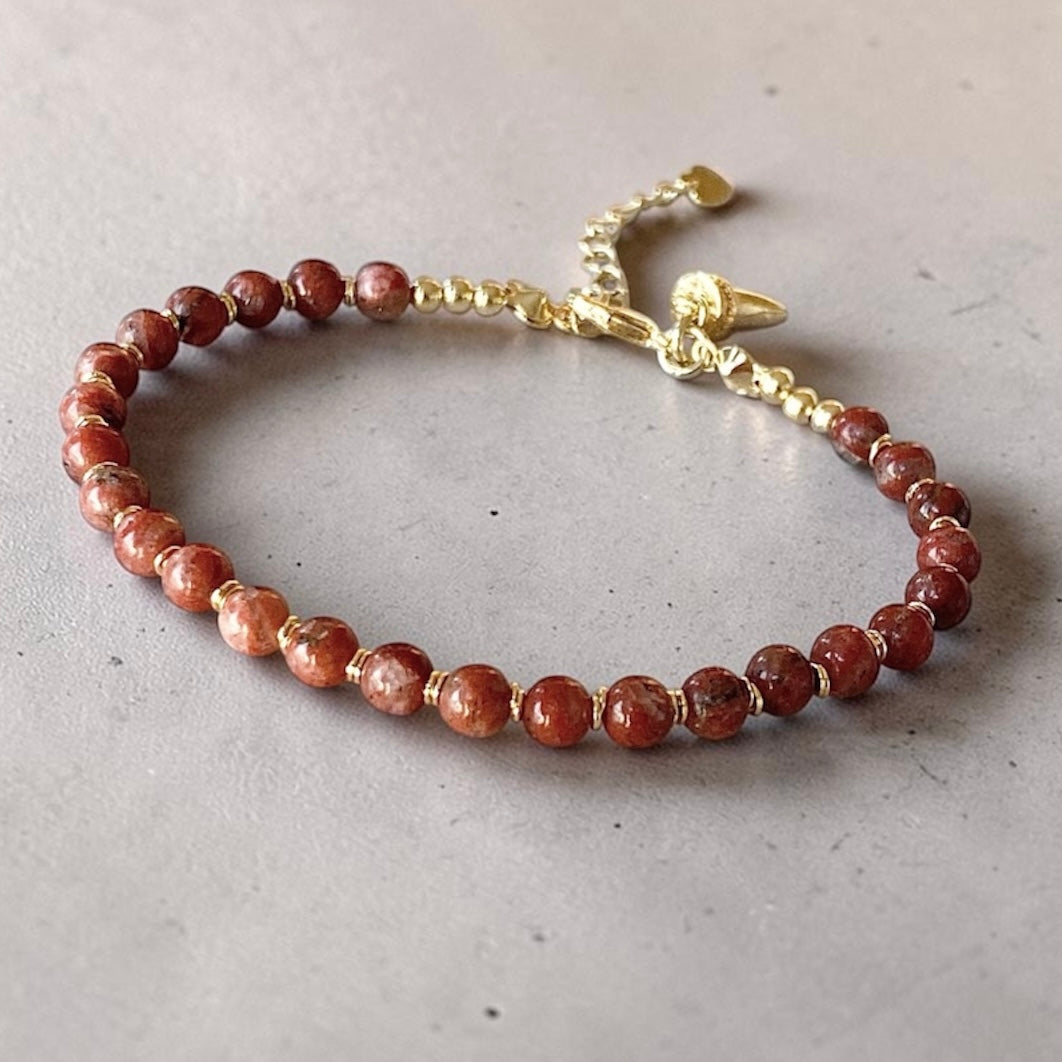 Pulsera jaspe oro