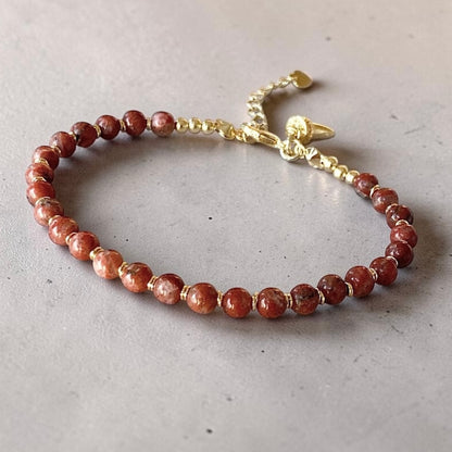 Pulsera jaspe oro