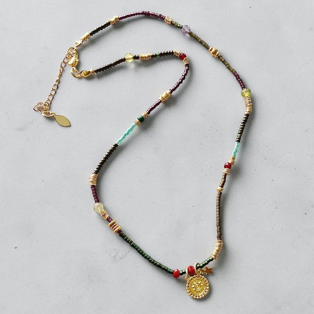 Collar etro estrella oro