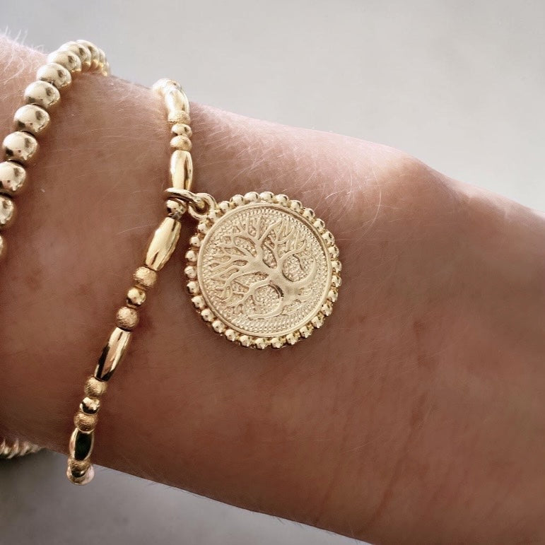 Pulsera árbol de la vida oro