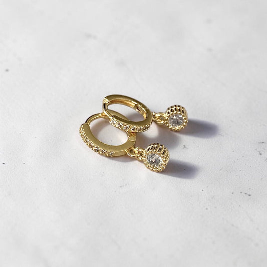 Aros argolla clara oro