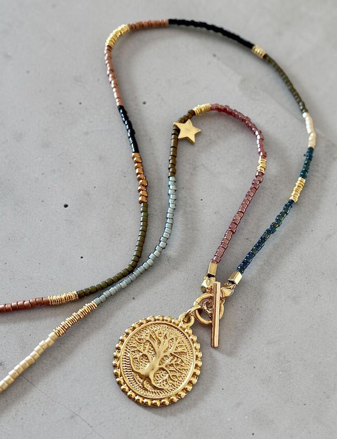 Collar etro árbol de la vida oro