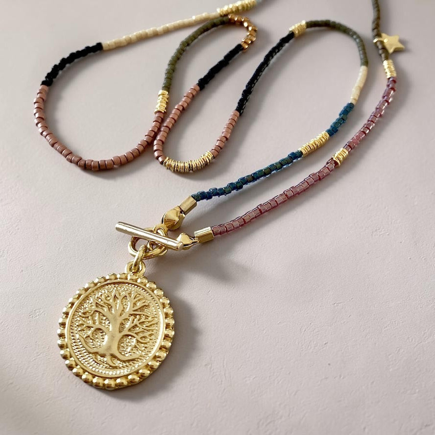 Collar etro árbol de la vida oro