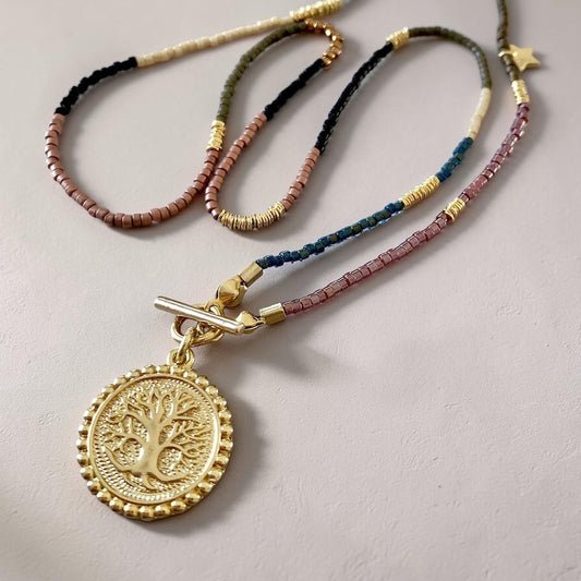 Collar etro árbol de la vida oro