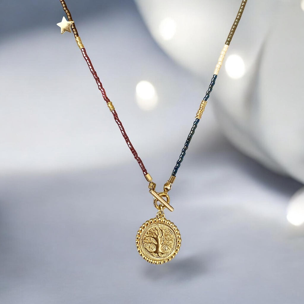 Collar etro árbol de la vida oro