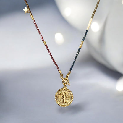Collar etro árbol de la vida oro