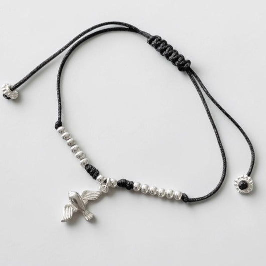 Pulsera hilo Espíritu Santo plata