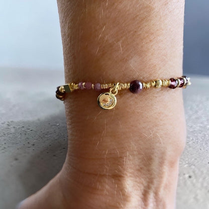 Pulsera luna oro
