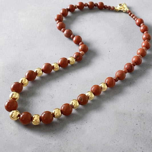 Collar jaspe oro