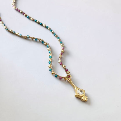 Collar tejido france oro