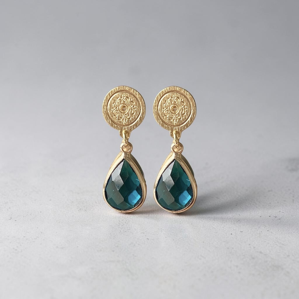 Aros vinci cristal oro