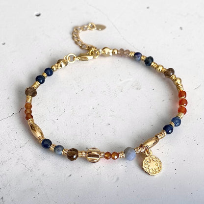 Pulsera medalla estrellita oro