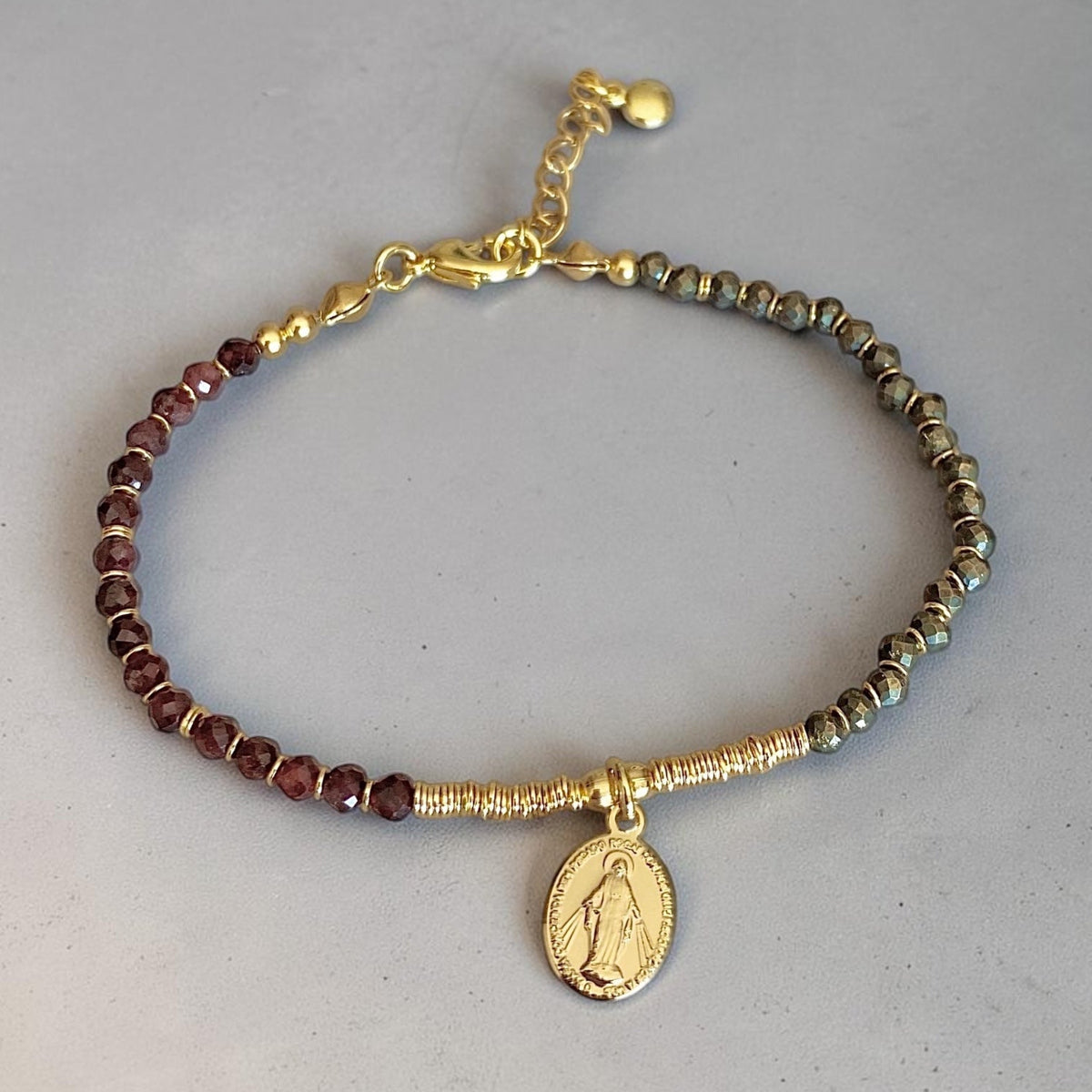 Pulsera duo virgen oro