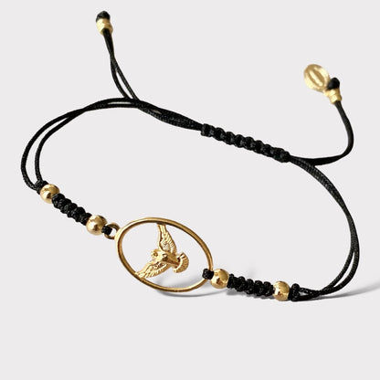 Pulsera hilo espíritu santo oro