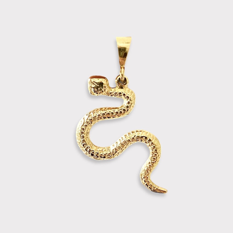 Collar choker bari serpiente oro