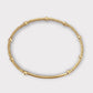 Pulsera mostacilla barrita oro