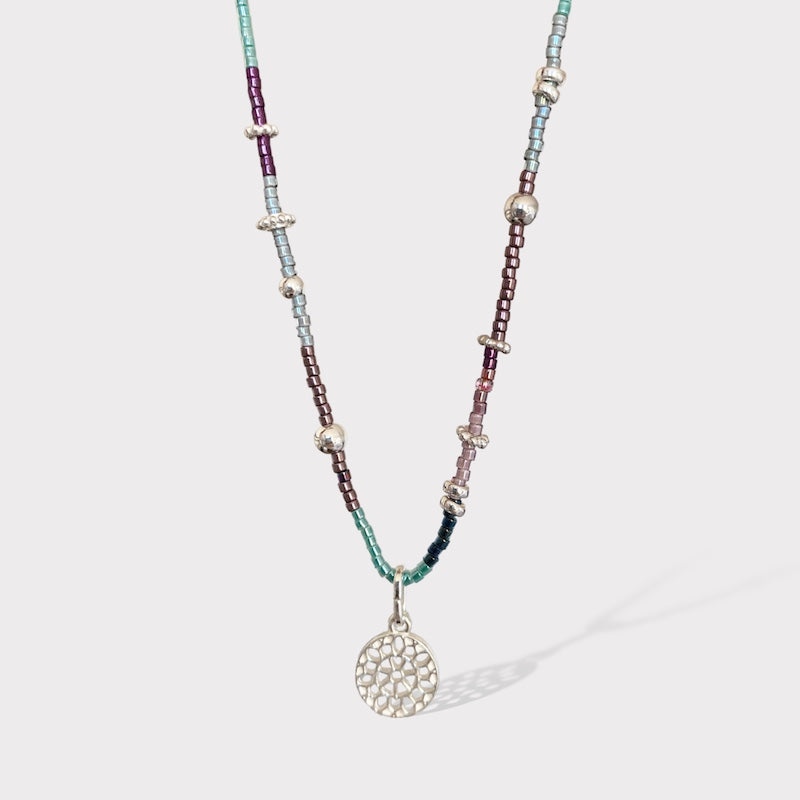Collar etro mini mandala plata
