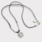 Collar hilo flor de loto plata