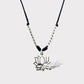 Collar hilo flor de loto plata
