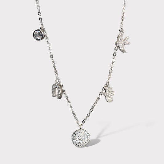 Collar amuletos plata