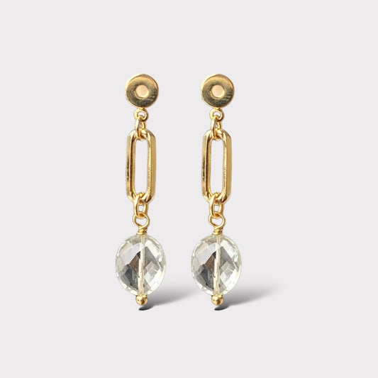 Aros eslabón oro