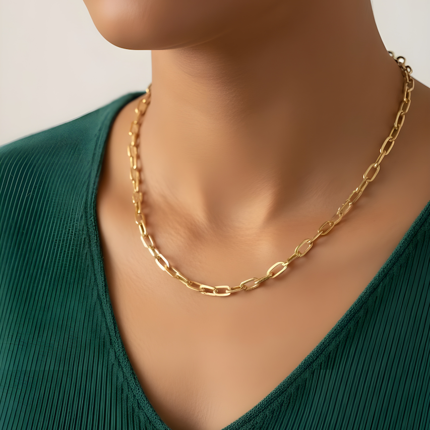 Collar eslabones oro