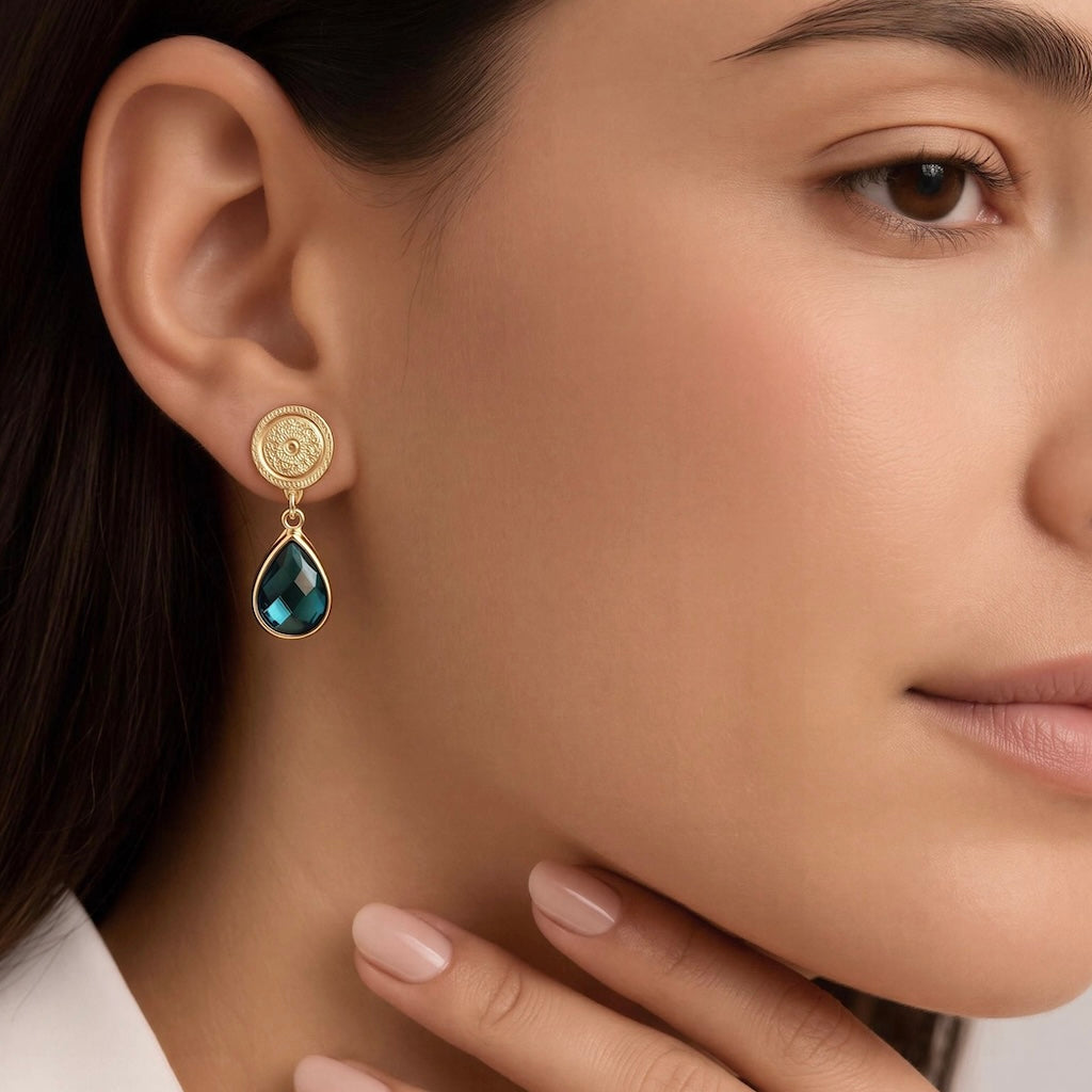 Aros vinci cristal oro