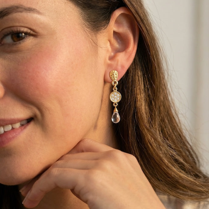 Aros sissi circones oro