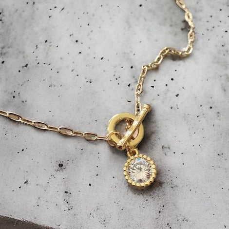 Collar liz circón oro