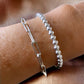 Pulsera luz 4 mm plata