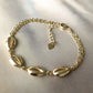 pulsera conchitas oro