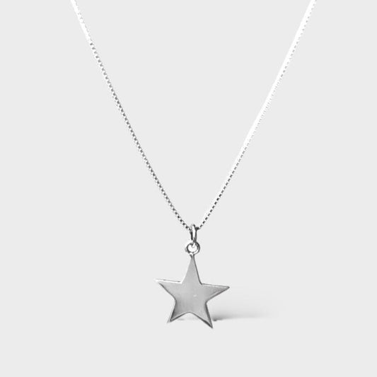 Collar estrella plata