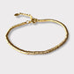 Pulsera mostacillas tiare oro