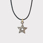 Collar hilo estrella diamantes