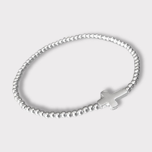 Pulsera cruz silver