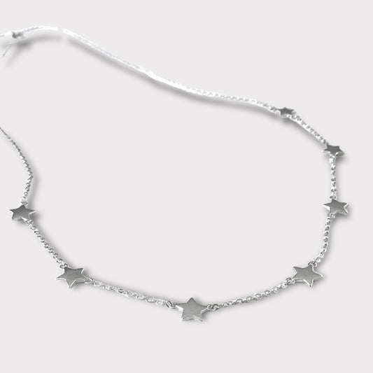 Collar estrellitas plata