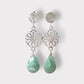 Aros amazonita plata