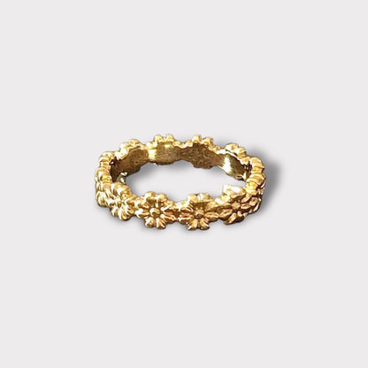 Anillo flores oro