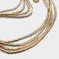 Collar mostacillas 1,20M oro