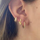 Aros argollitas circones oro