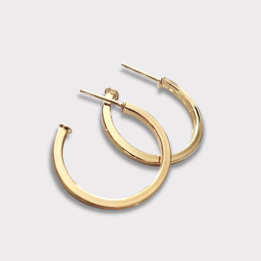 Aros argolla básico oro
