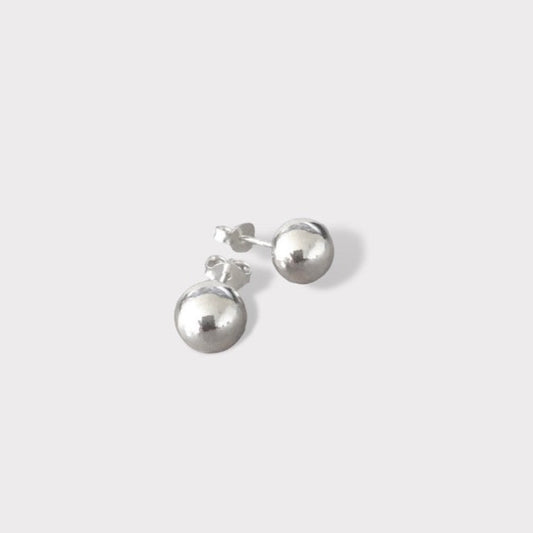 Aros bolita 6 mm plata