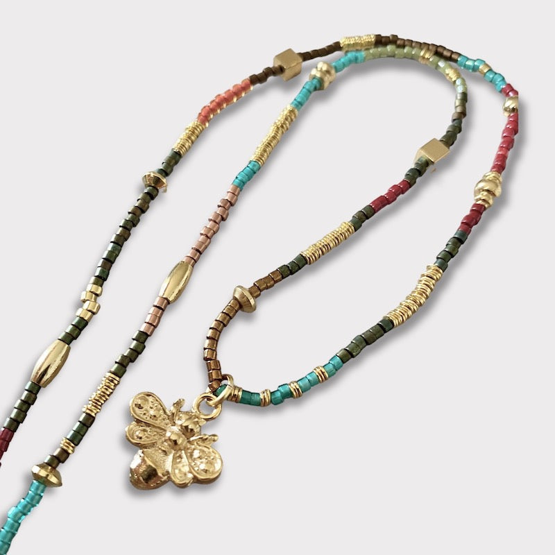 Collar etro abejita oro