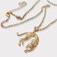 Collar leopardo oro